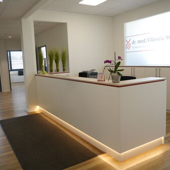 Eingangsbereich einer Arztpraxis